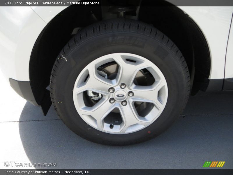 White Suede / Medium Light Stone 2013 Ford Edge SEL