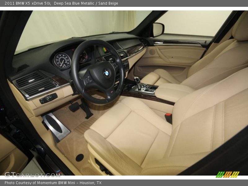 Sand Beige Interior - 2011 X5 xDrive 50i 