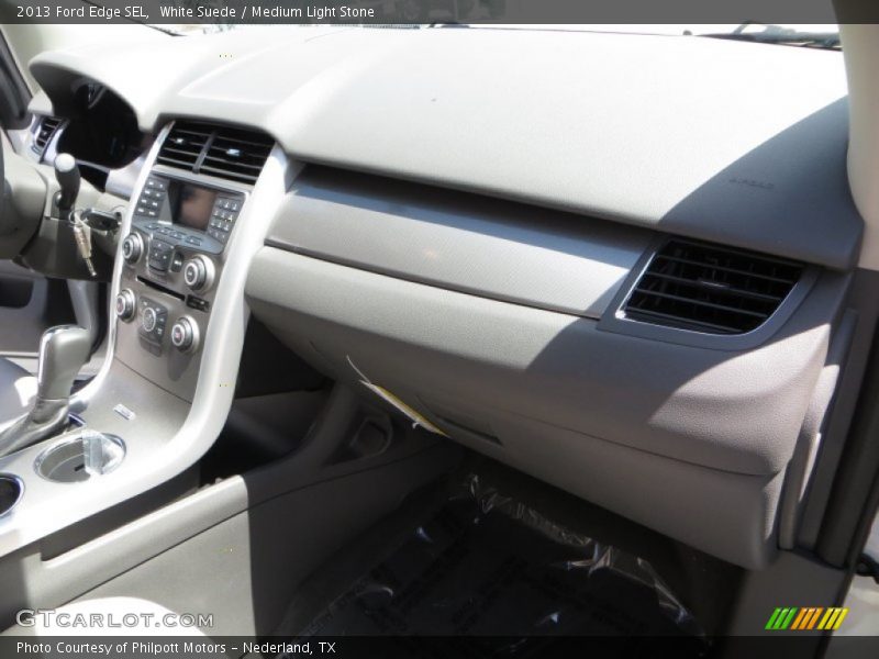 White Suede / Medium Light Stone 2013 Ford Edge SEL