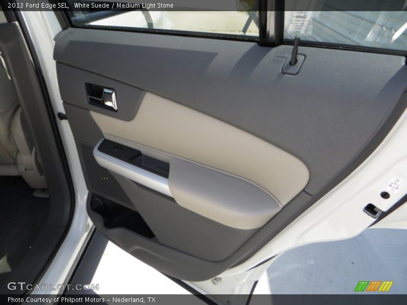 White Suede / Medium Light Stone 2013 Ford Edge SEL