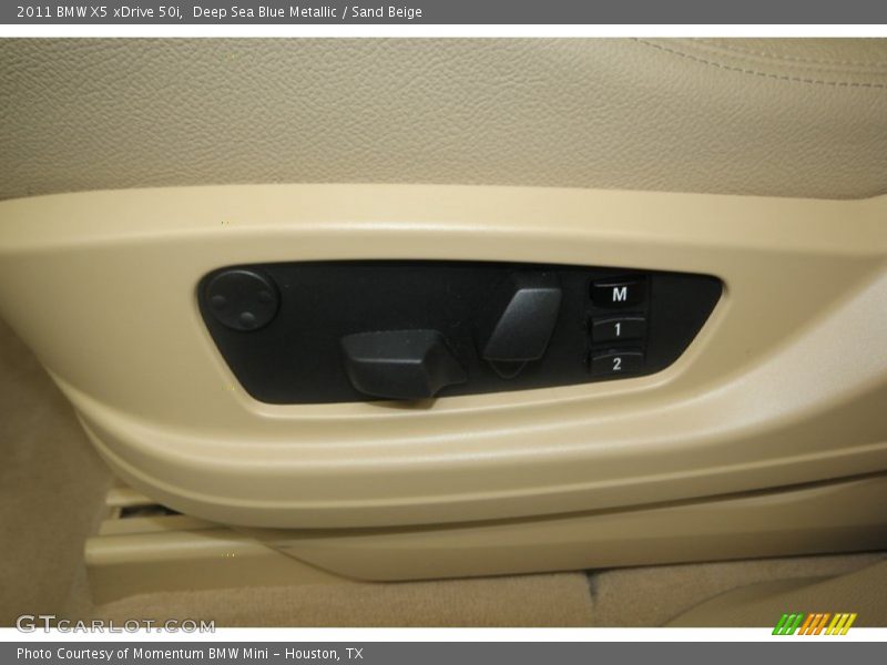 Deep Sea Blue Metallic / Sand Beige 2011 BMW X5 xDrive 50i