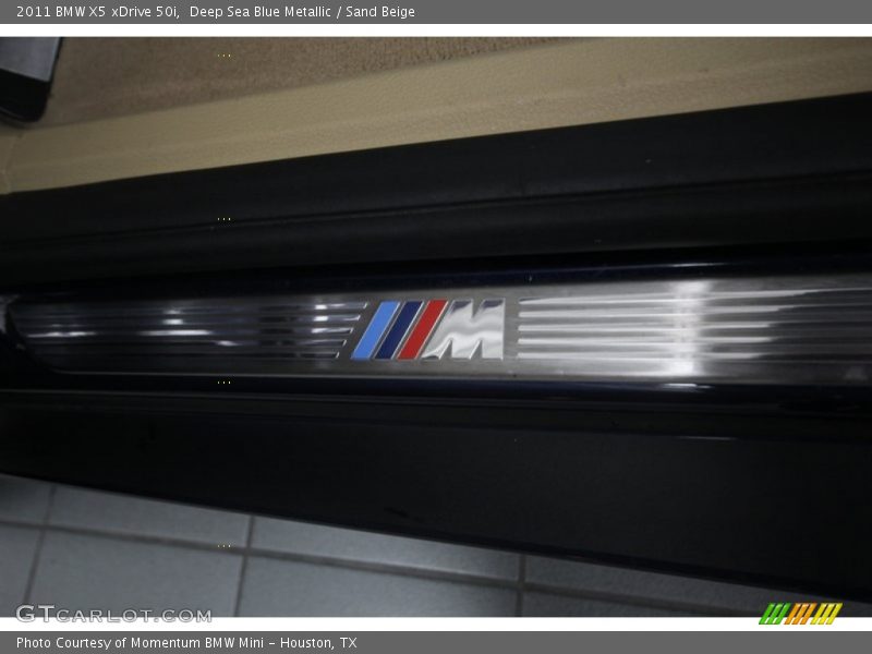 Deep Sea Blue Metallic / Sand Beige 2011 BMW X5 xDrive 50i