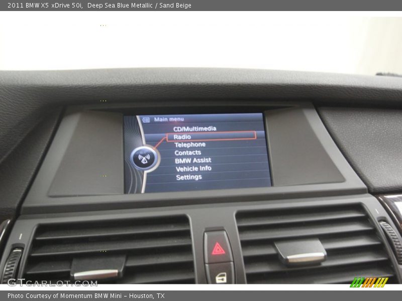 Deep Sea Blue Metallic / Sand Beige 2011 BMW X5 xDrive 50i