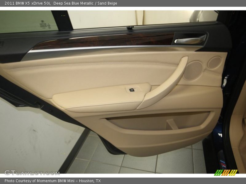 Deep Sea Blue Metallic / Sand Beige 2011 BMW X5 xDrive 50i