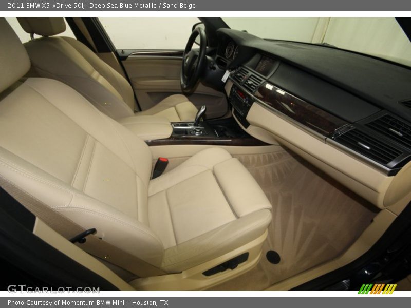 Deep Sea Blue Metallic / Sand Beige 2011 BMW X5 xDrive 50i