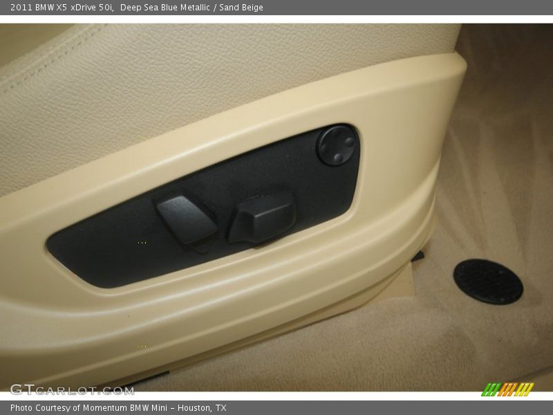Deep Sea Blue Metallic / Sand Beige 2011 BMW X5 xDrive 50i