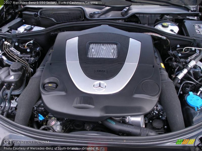 Black / Cashmere/Savanna 2007 Mercedes-Benz S 550 Sedan
