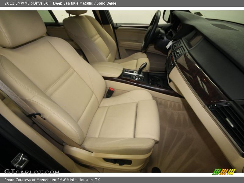 Deep Sea Blue Metallic / Sand Beige 2011 BMW X5 xDrive 50i