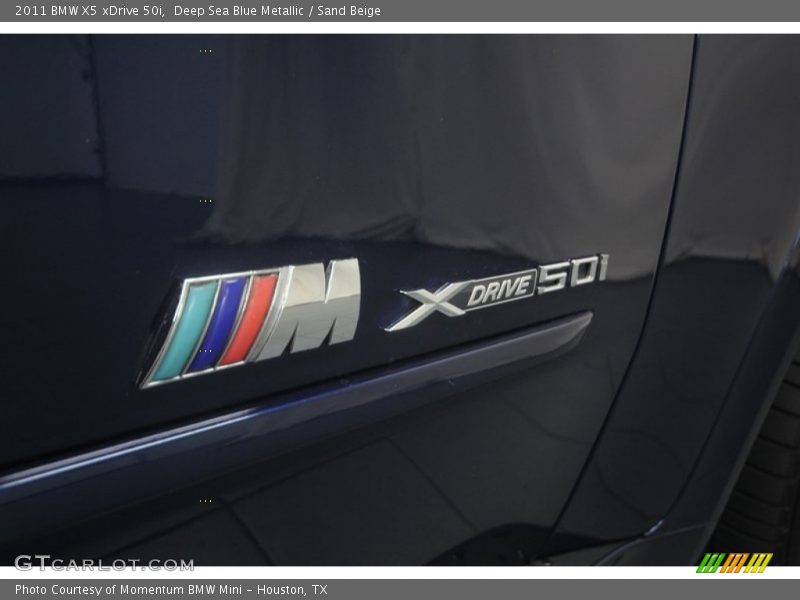 Deep Sea Blue Metallic / Sand Beige 2011 BMW X5 xDrive 50i