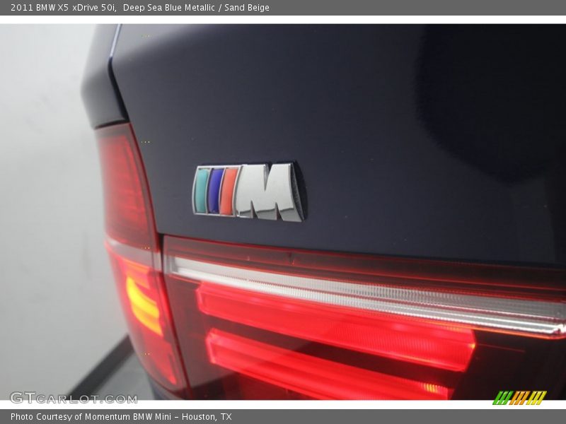 Deep Sea Blue Metallic / Sand Beige 2011 BMW X5 xDrive 50i