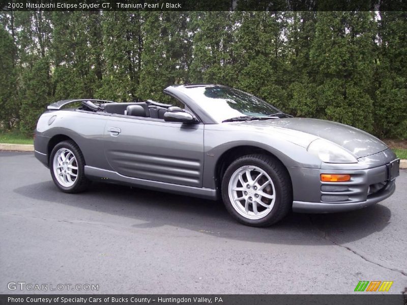 Titanium Pearl / Black 2002 Mitsubishi Eclipse Spyder GT