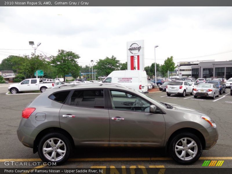 Gotham Gray / Gray 2010 Nissan Rogue SL AWD