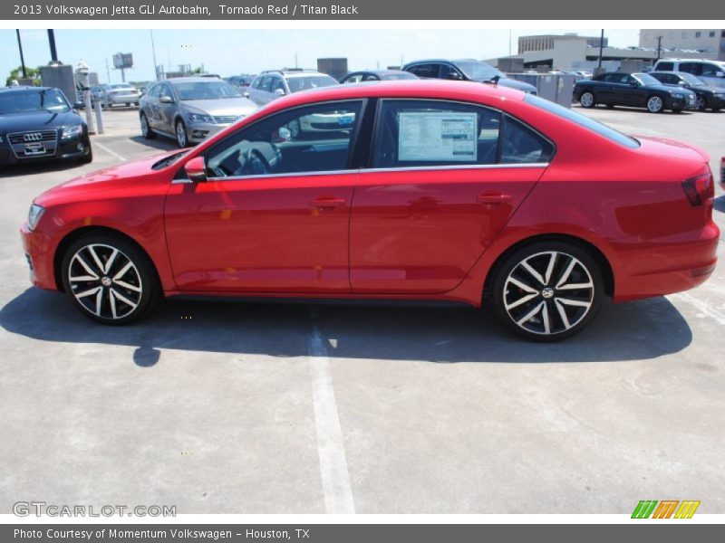 Tornado Red / Titan Black 2013 Volkswagen Jetta GLI Autobahn