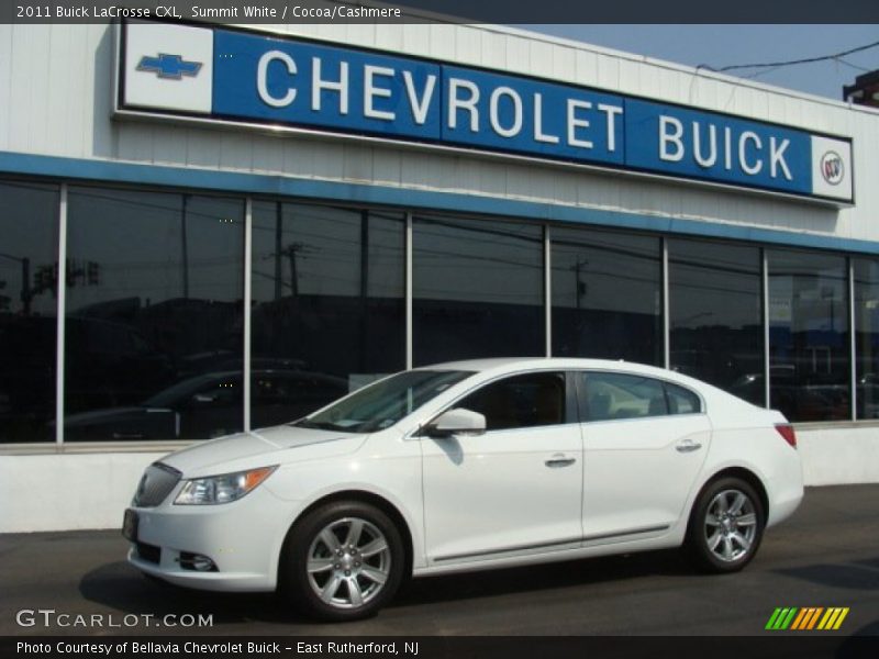 Summit White / Cocoa/Cashmere 2011 Buick LaCrosse CXL