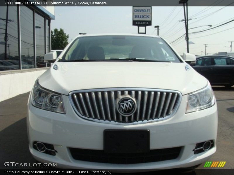 Summit White / Cocoa/Cashmere 2011 Buick LaCrosse CXL