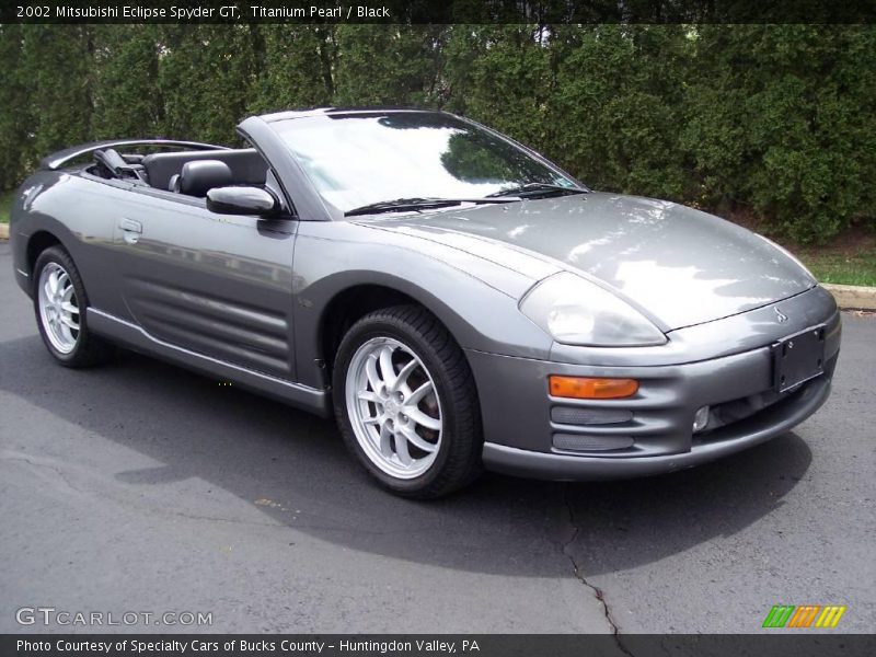 Titanium Pearl / Black 2002 Mitsubishi Eclipse Spyder GT