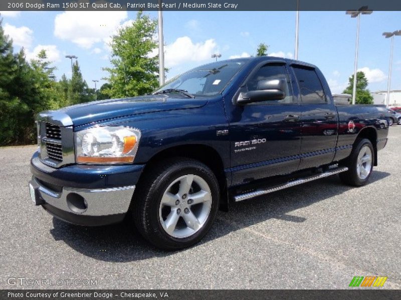 Patriot Blue Pearl / Medium Slate Gray 2006 Dodge Ram 1500 SLT Quad Cab