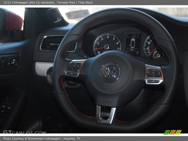 Tornado Red / Titan Black 2013 Volkswagen Jetta GLI Autobahn