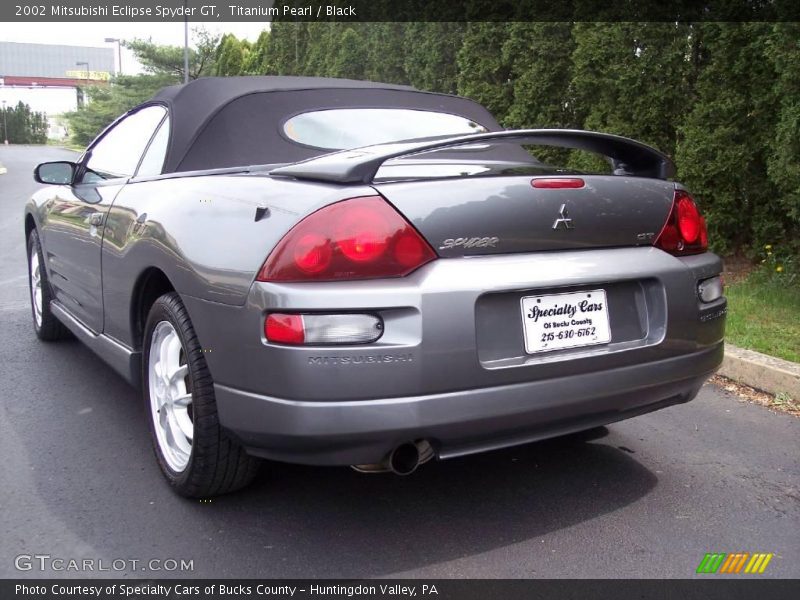 Titanium Pearl / Black 2002 Mitsubishi Eclipse Spyder GT