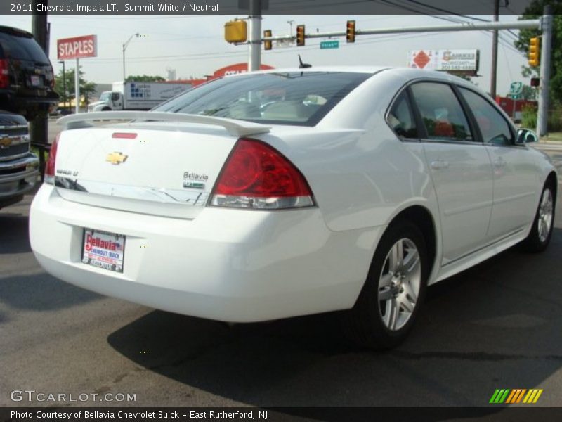 Summit White / Neutral 2011 Chevrolet Impala LT