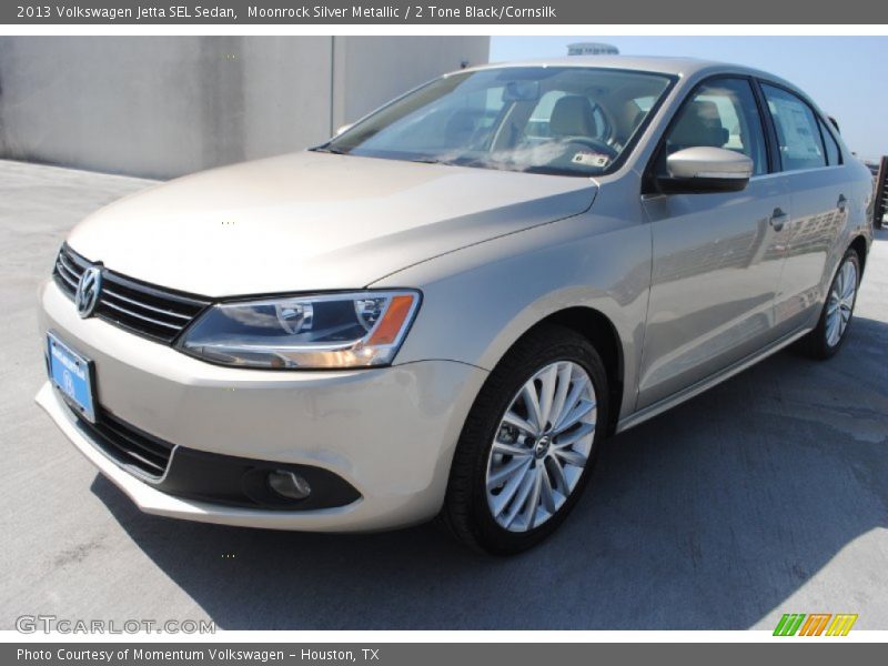 Moonrock Silver Metallic / 2 Tone Black/Cornsilk 2013 Volkswagen Jetta SEL Sedan