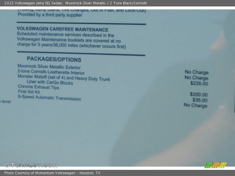 Moonrock Silver Metallic / 2 Tone Black/Cornsilk 2013 Volkswagen Jetta SEL Sedan