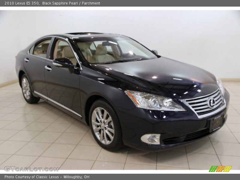Black Sapphire Pearl / Parchment 2010 Lexus ES 350