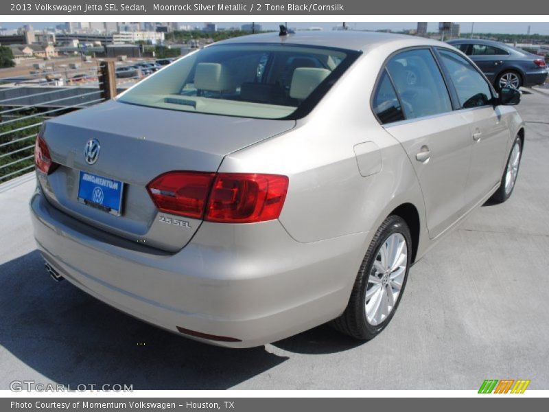 Moonrock Silver Metallic / 2 Tone Black/Cornsilk 2013 Volkswagen Jetta SEL Sedan