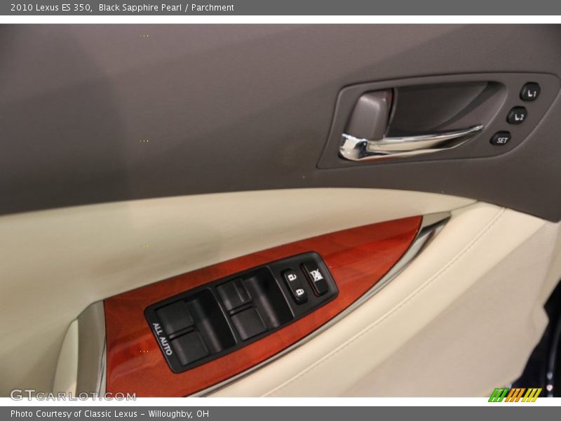Black Sapphire Pearl / Parchment 2010 Lexus ES 350