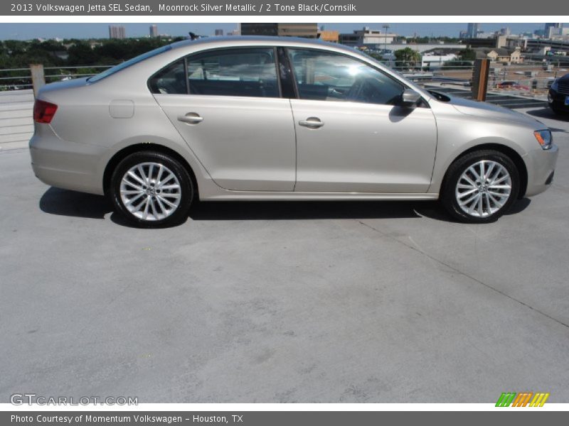 Moonrock Silver Metallic / 2 Tone Black/Cornsilk 2013 Volkswagen Jetta SEL Sedan