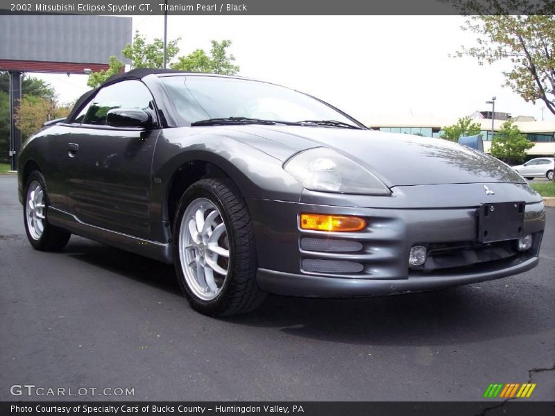 Titanium Pearl / Black 2002 Mitsubishi Eclipse Spyder GT
