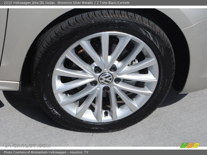 Moonrock Silver Metallic / 2 Tone Black/Cornsilk 2013 Volkswagen Jetta SEL Sedan