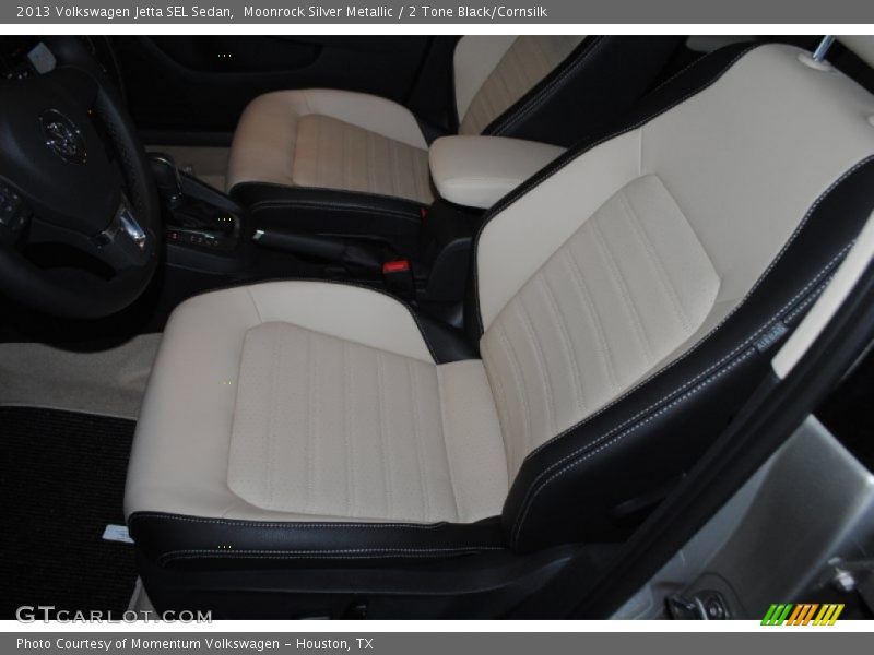 Moonrock Silver Metallic / 2 Tone Black/Cornsilk 2013 Volkswagen Jetta SEL Sedan