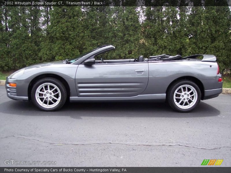 Titanium Pearl / Black 2002 Mitsubishi Eclipse Spyder GT