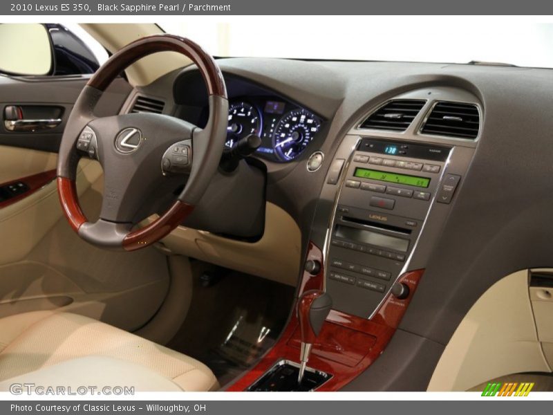 Black Sapphire Pearl / Parchment 2010 Lexus ES 350