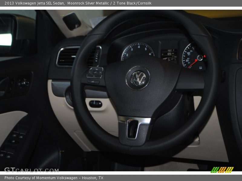 Moonrock Silver Metallic / 2 Tone Black/Cornsilk 2013 Volkswagen Jetta SEL Sedan
