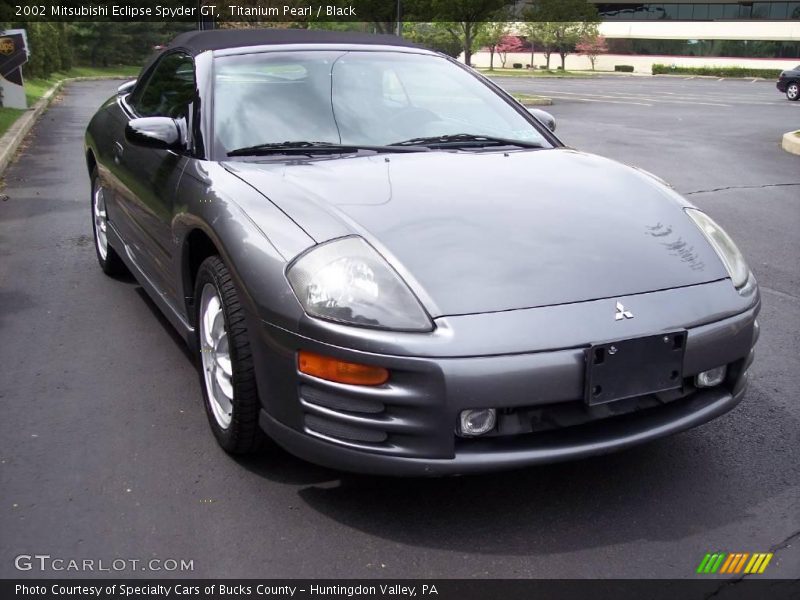 Titanium Pearl / Black 2002 Mitsubishi Eclipse Spyder GT