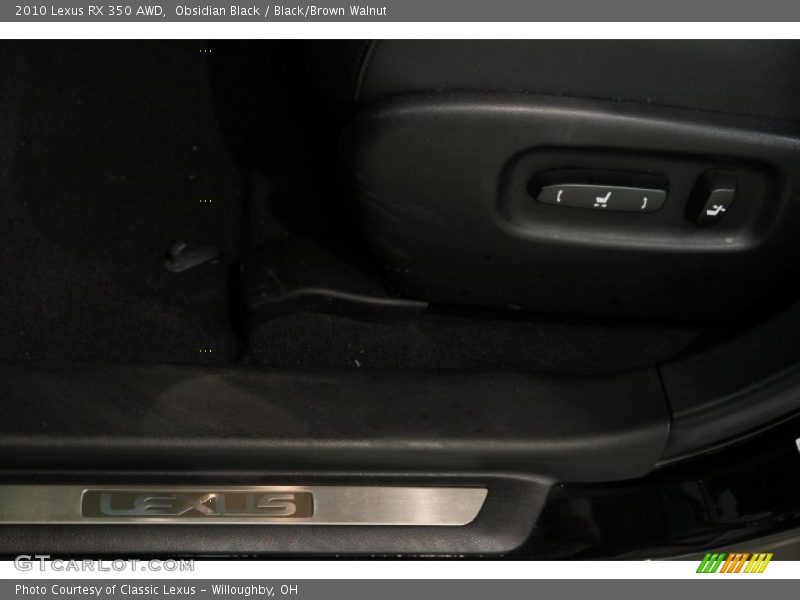 Obsidian Black / Black/Brown Walnut 2010 Lexus RX 350 AWD