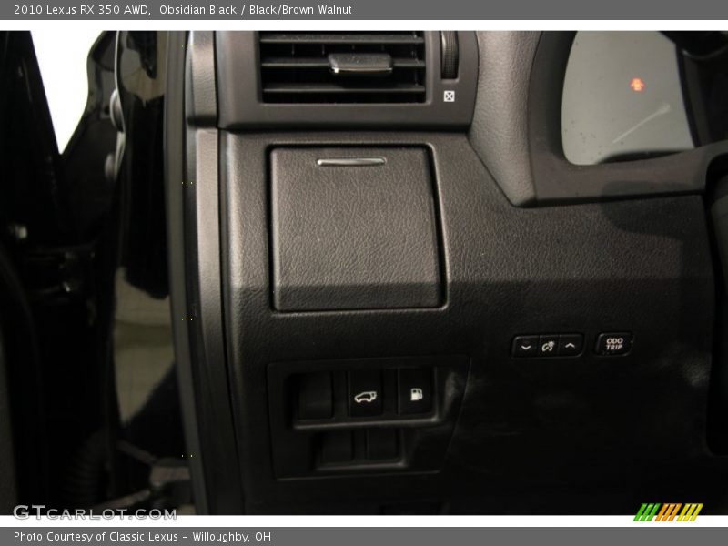 Obsidian Black / Black/Brown Walnut 2010 Lexus RX 350 AWD