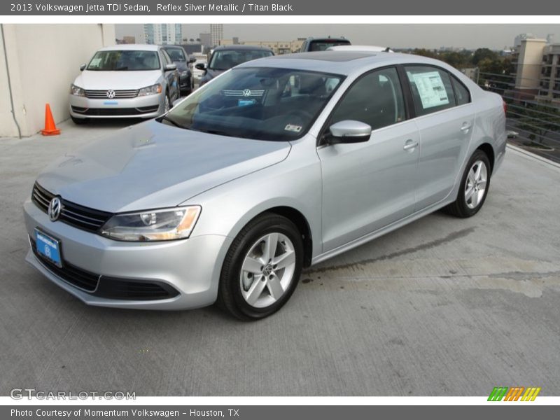 Reflex Silver Metallic / Titan Black 2013 Volkswagen Jetta TDI Sedan