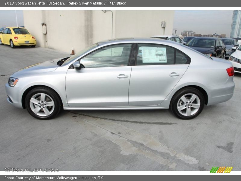 Reflex Silver Metallic / Titan Black 2013 Volkswagen Jetta TDI Sedan