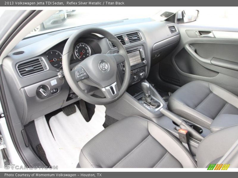 Reflex Silver Metallic / Titan Black 2013 Volkswagen Jetta TDI Sedan