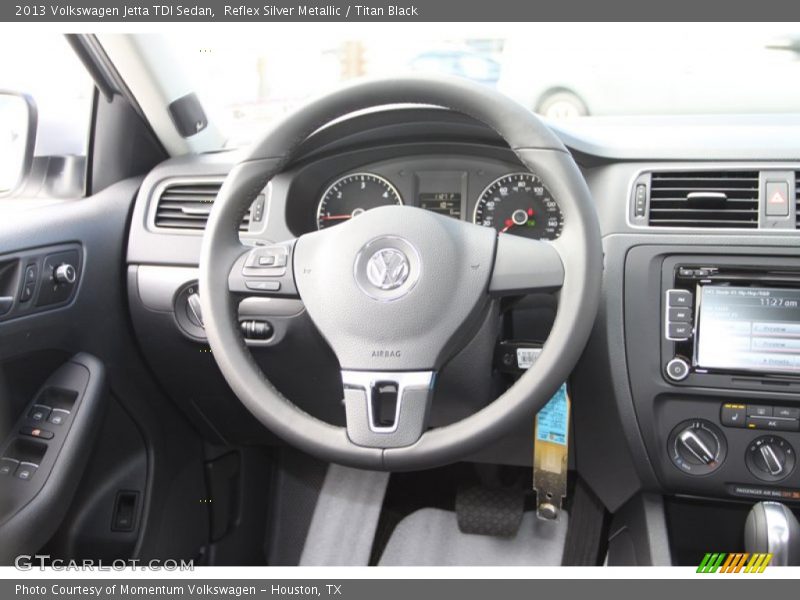 Reflex Silver Metallic / Titan Black 2013 Volkswagen Jetta TDI Sedan