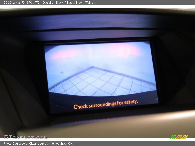 Obsidian Black / Black/Brown Walnut 2010 Lexus RX 350 AWD