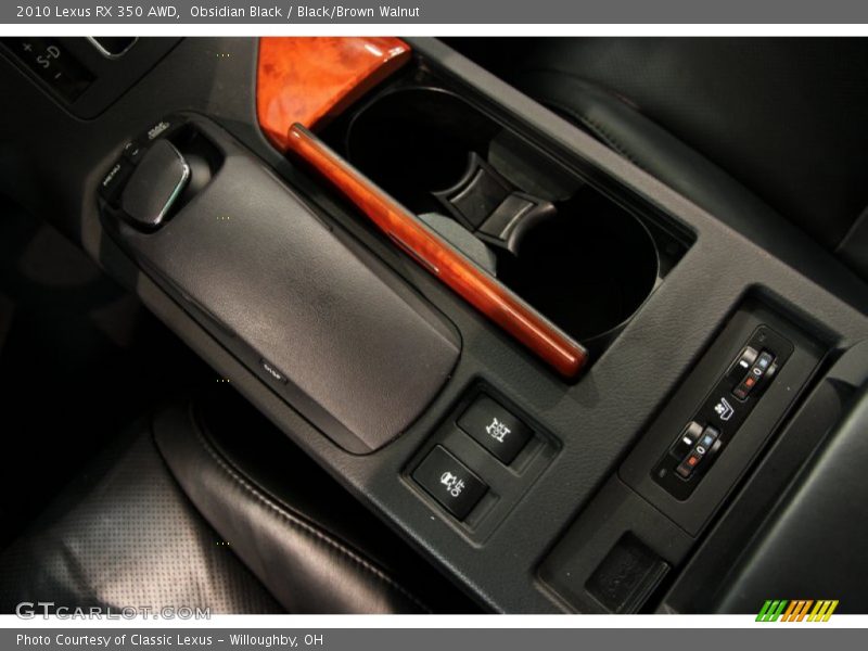 Obsidian Black / Black/Brown Walnut 2010 Lexus RX 350 AWD