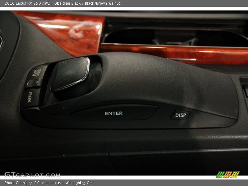 Obsidian Black / Black/Brown Walnut 2010 Lexus RX 350 AWD