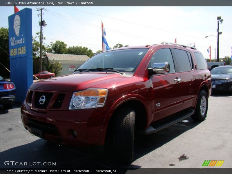 Red Brawn / Charcoal 2008 Nissan Armada SE 4x4