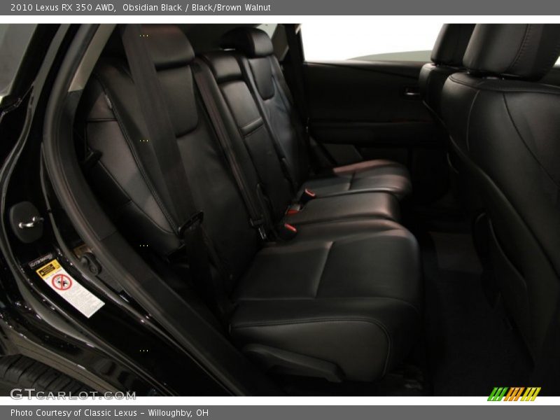 Obsidian Black / Black/Brown Walnut 2010 Lexus RX 350 AWD