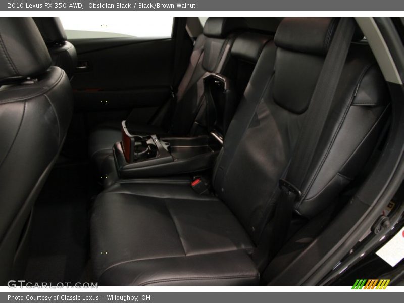Obsidian Black / Black/Brown Walnut 2010 Lexus RX 350 AWD