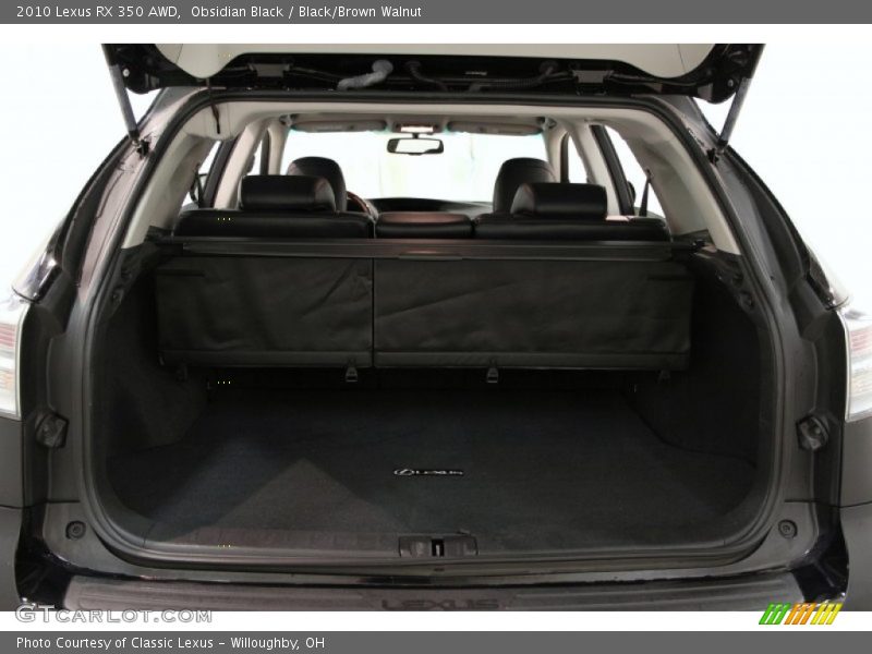 Obsidian Black / Black/Brown Walnut 2010 Lexus RX 350 AWD